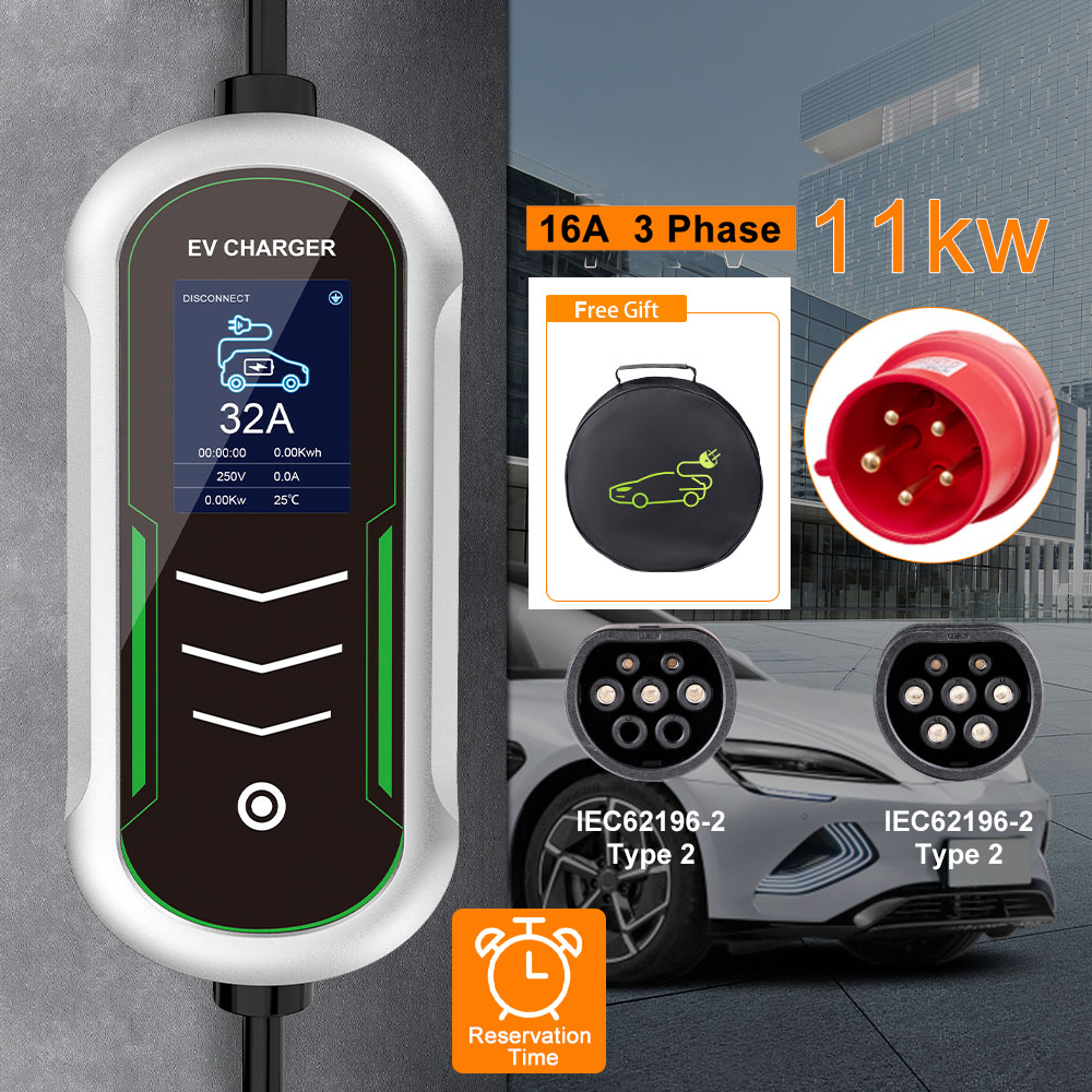 Type 2 Portable Ev Charger 11Kw Cee - IPENGEN 11KW Портативное зарядное устройство для
