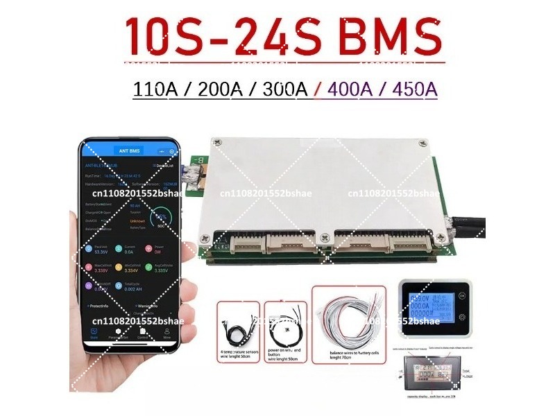 Smart Bms 24S 200A Bluetooth Lifepo4 - Умная Bluetooth BMS плата защиты аккумуляторов
