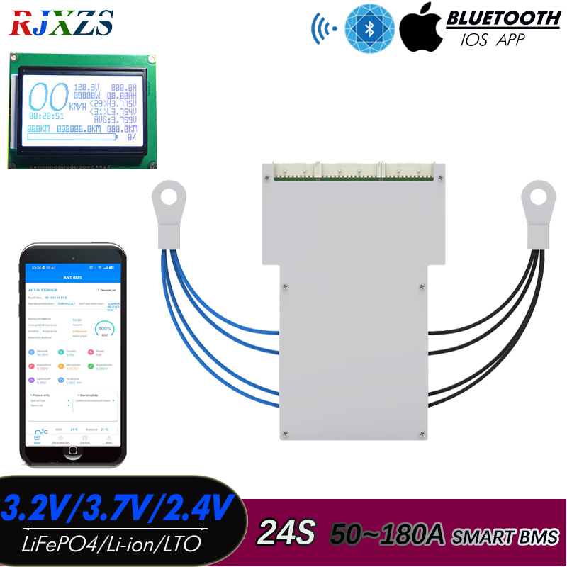Smart Bms 24S 200A Bluetooth Lifepo4 - От 8S до 20S 22S 24S