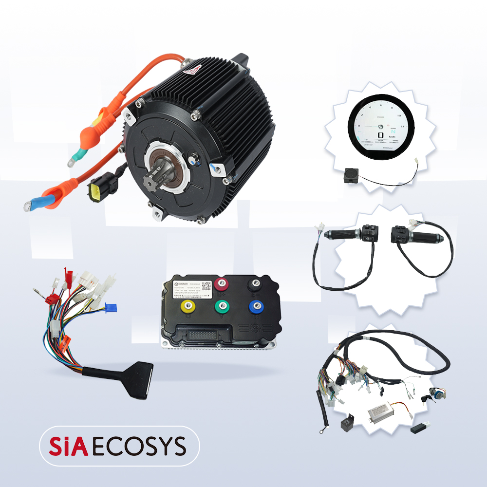 Mid Drive Motor Kit 72V 5000W - Электродвигатели SiAECOSYS 5000W D133A-65 для мотоциклов,