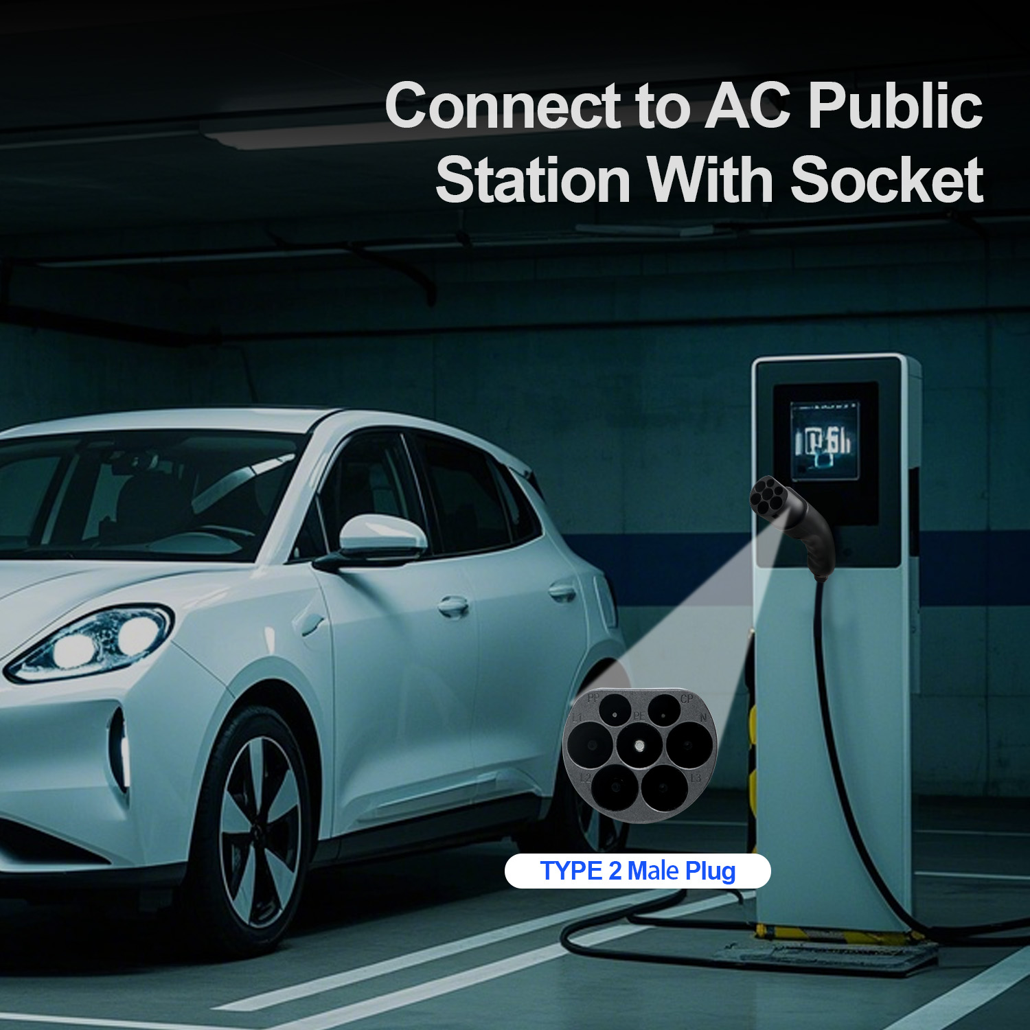 Зарядный пистолет Kolanky EV P – обзор и цена Ev Charger Type 2 22Kw 32A 3 Phase