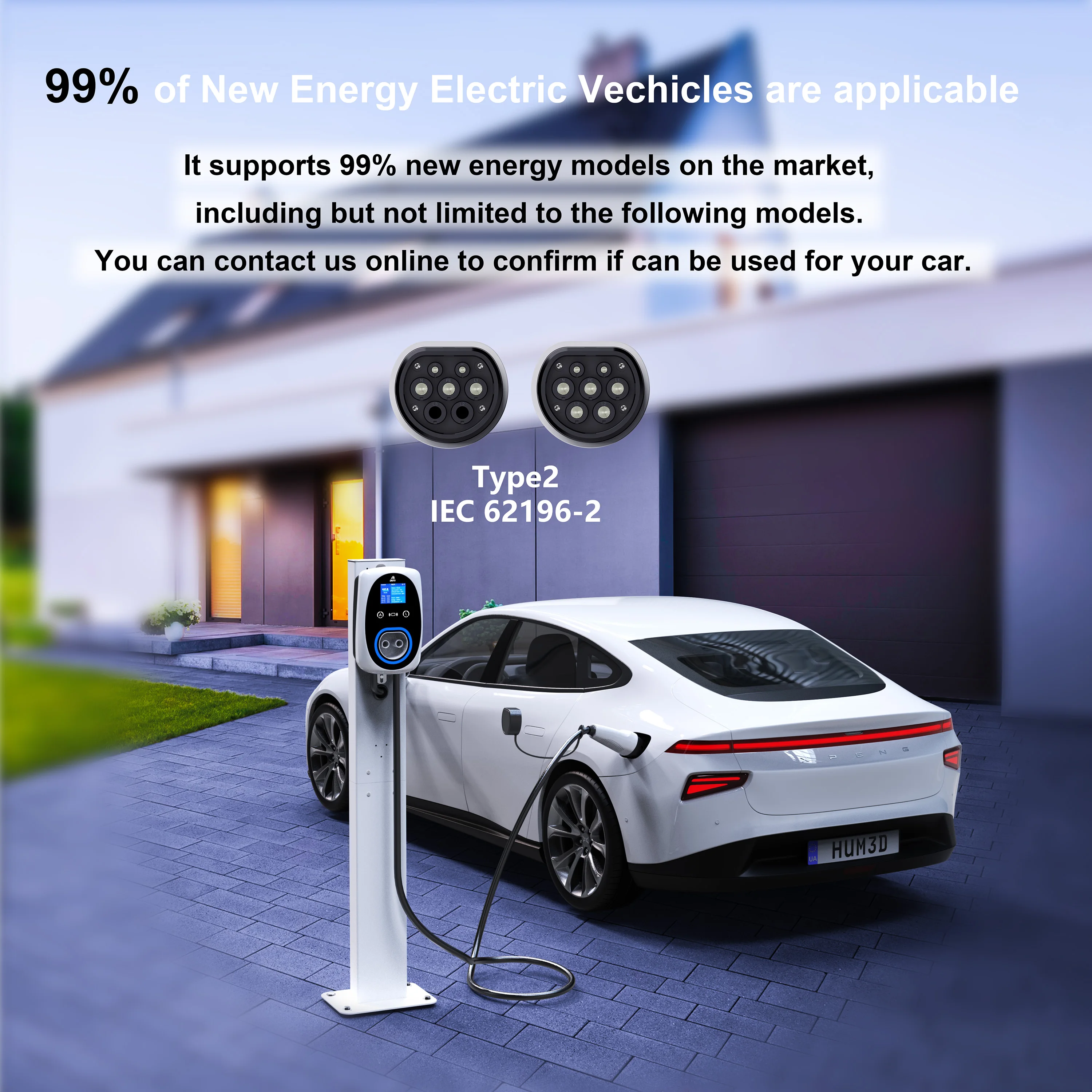 Зарядное устройство для электр – обзор и цена Ev Charger Type 2 22Kw 32A 3 Phase
