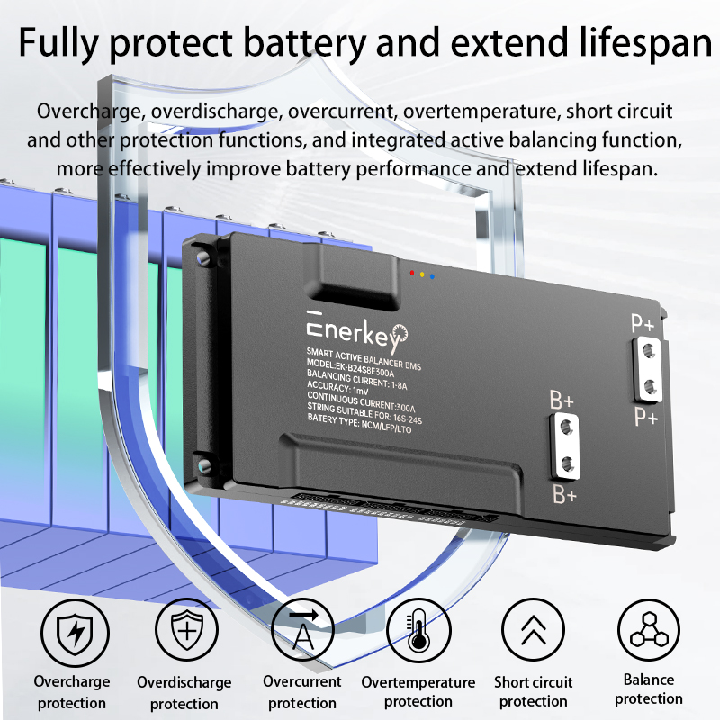 Enerkey Smart BMS 16S-24S 200A – обзор и цена Smart Bms 24S 200A Bluetooth Lifepo4