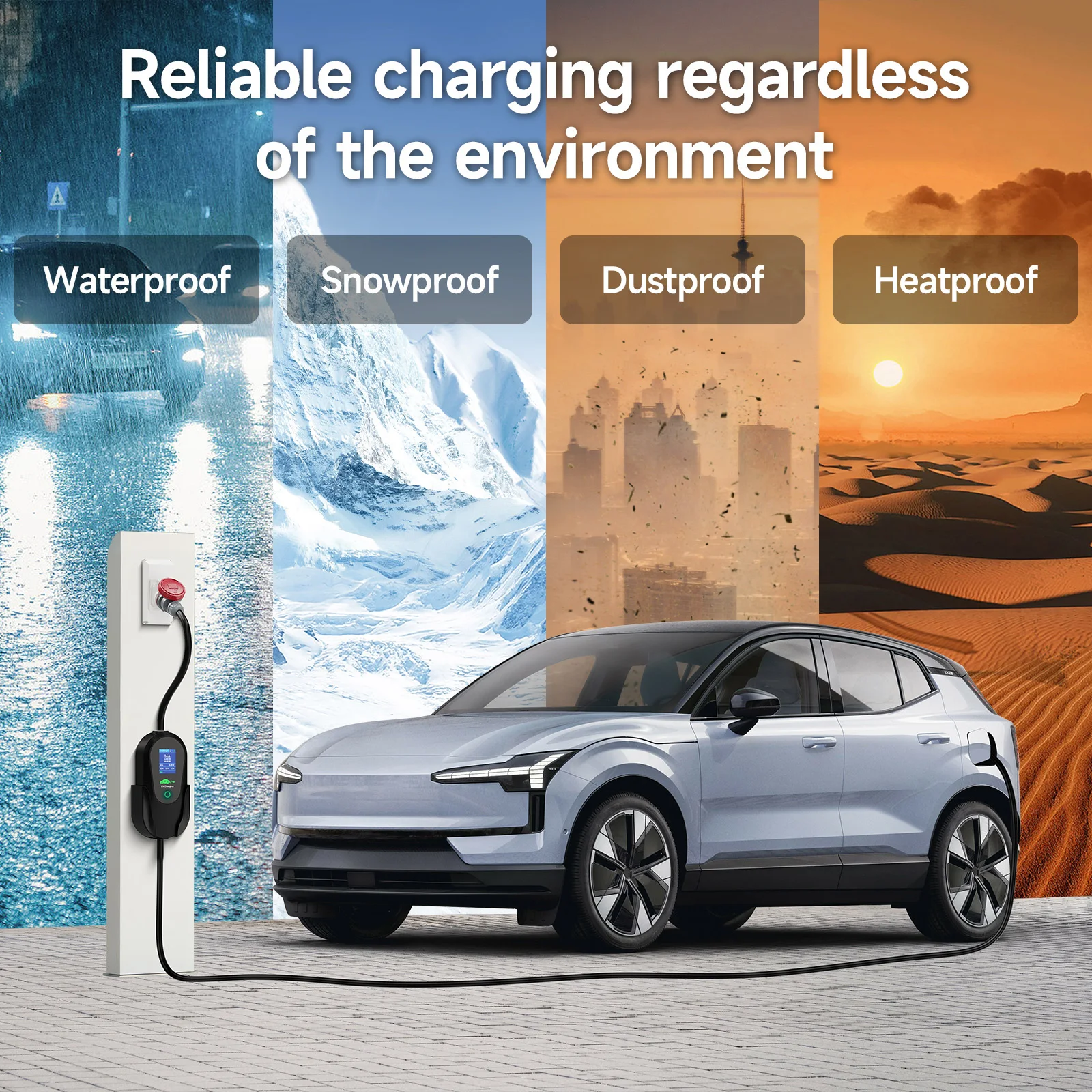 Puppyfc Портативное зарядное у – обзор и цена Type 2 Portable Ev Charger 11Kw Cee