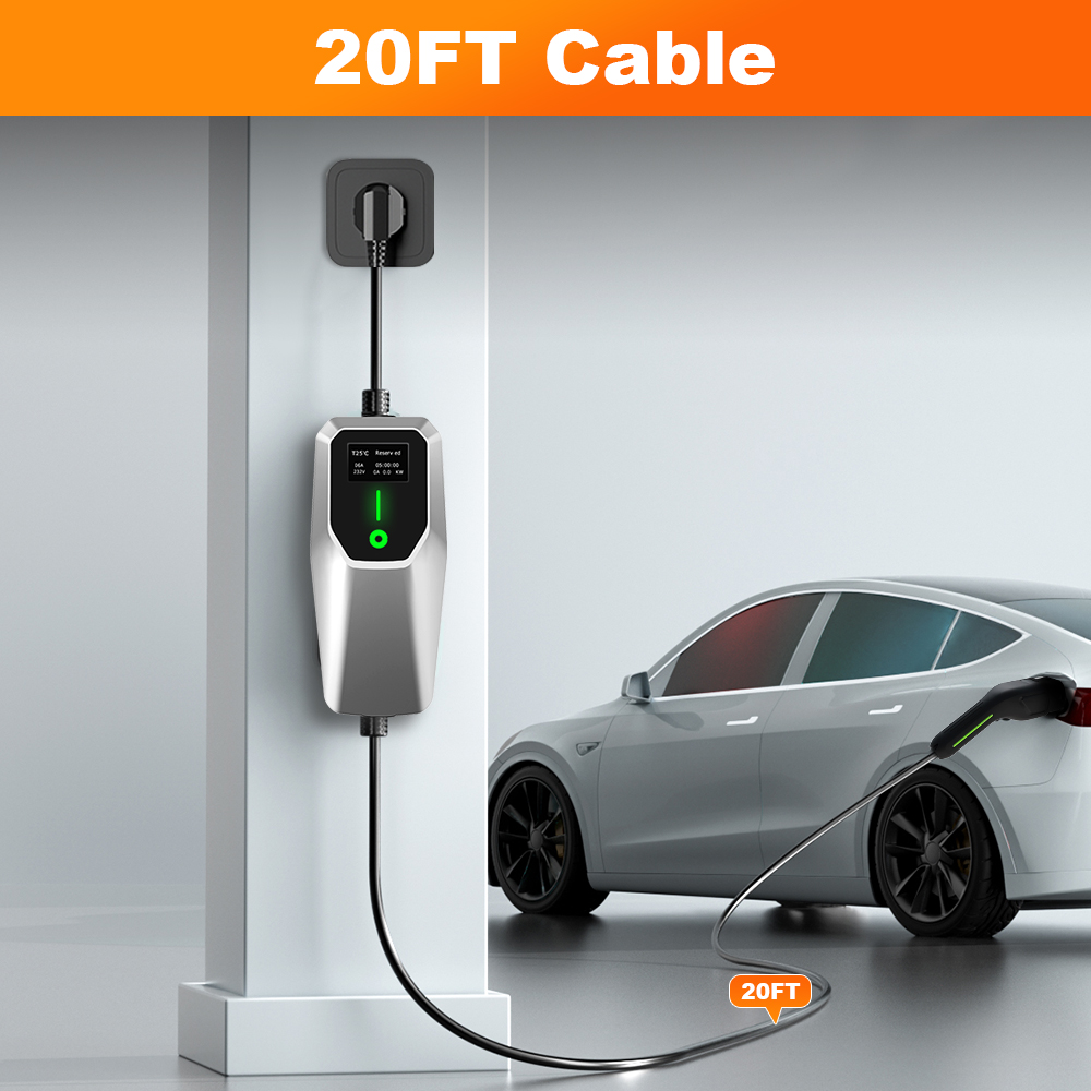 Зарядное устройство Junsun 32A – обзор и цена J1772 Evse 32A Level 2 Charger