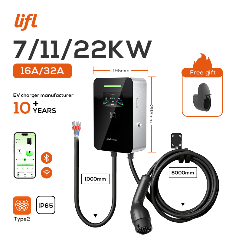 Lifl 7 кВт 11 кВт 22 кВт 3-фаз – обзор и цена Ev Charger Type 2 22Kw 32A 3 Phase